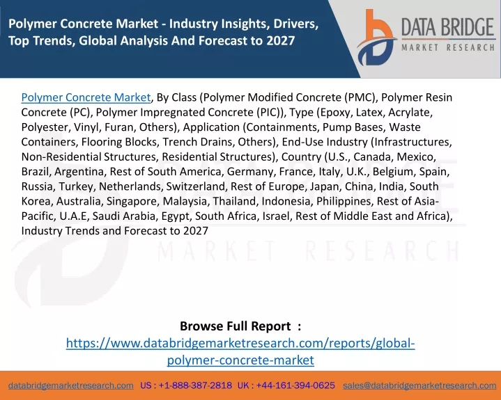 polymer concrete market industry insights drivers