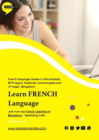 Join now top french coaching in Bangalore - Speakeng India