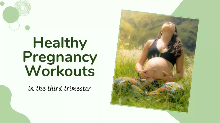 healthy pregnancy workouts