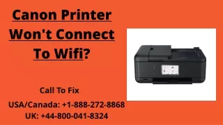 canon printer won t connect to wifi