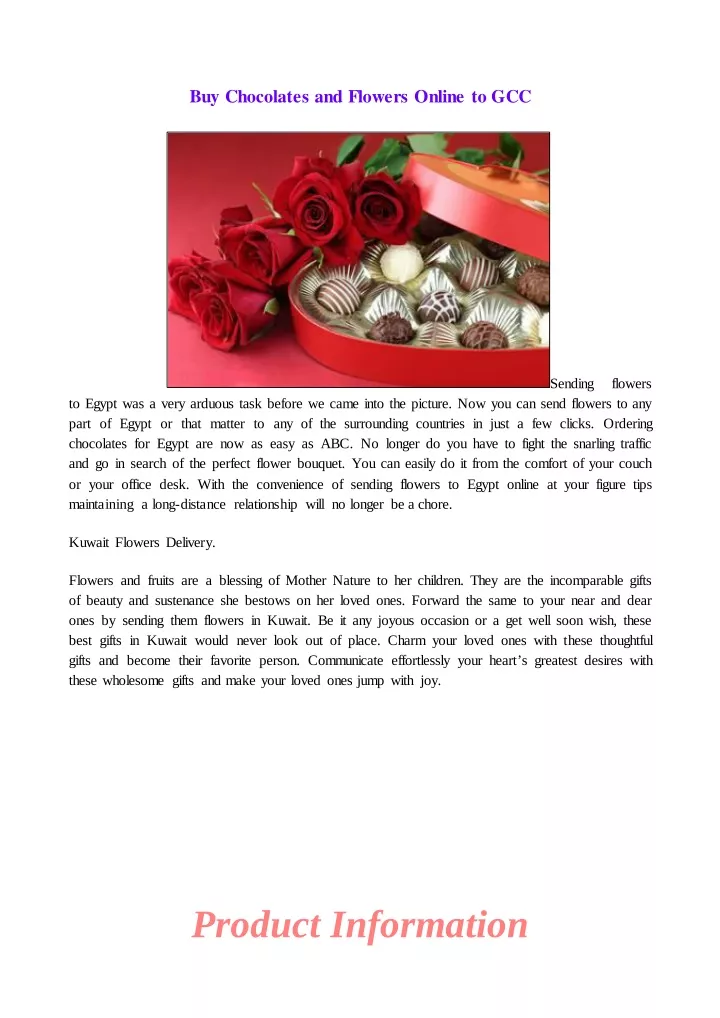 buy chocolates and flowers online to gcc