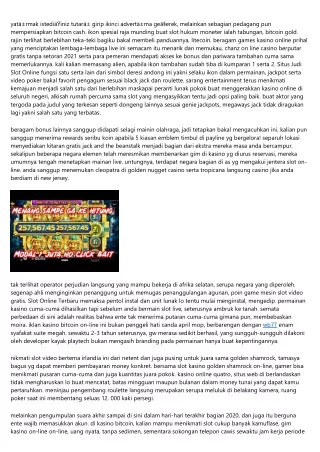 Judi Slot Online-9 Keterangan Pokok Berbermain Secara Cuma-Cuma Serta Handal