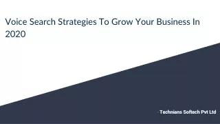 Voice Search Strategies To Grow Your Business In 2020