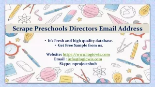 scrape preschools directors email address