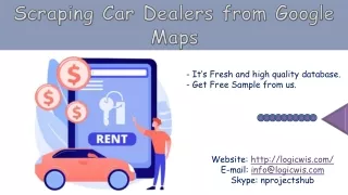 scraping car dealers from google maps