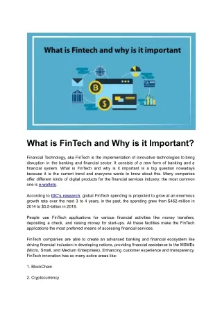what is fintech and why is it important
