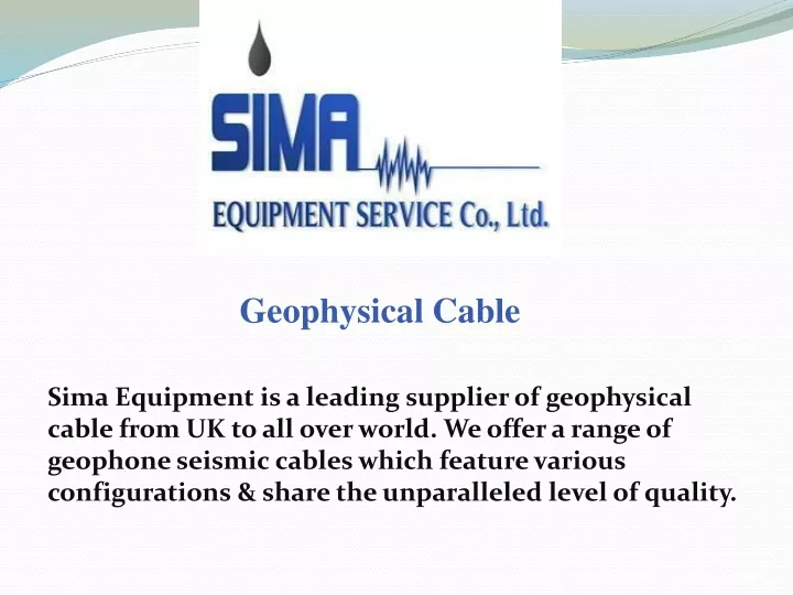 geophysical cable