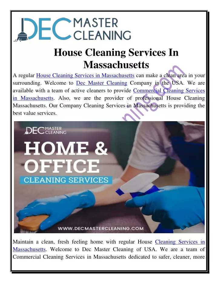 house cleaning services in massachusetts