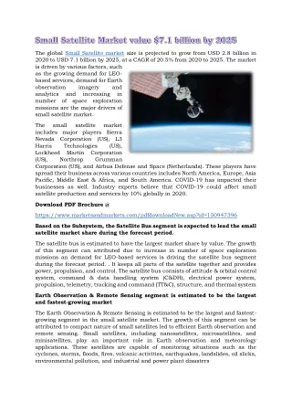 the global small satellite market size