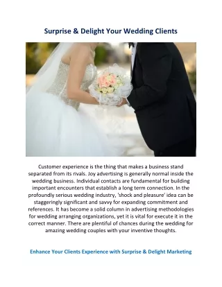 Events By Saniya: Surprise & Delight Your Wedding Clients