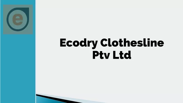 ecodry clothesline ptv ltd