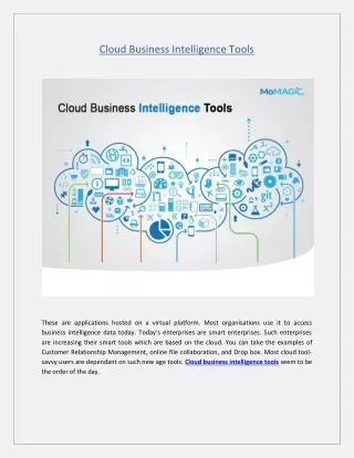 cloud business intelligence tools