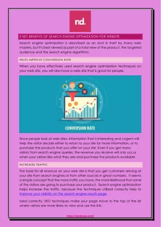 5 key benefits of search engine optimization