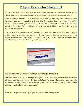 n gra fakta om modafinil
