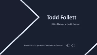 Todd Follett - Experienced Professional From Easton, MA