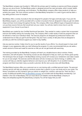 the beachbody company was founded in 1998 with