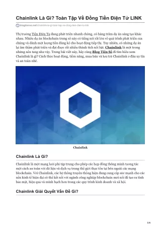 chainlink l g to n t p v ng ti n i n t link