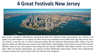 4 great festivals new jersey