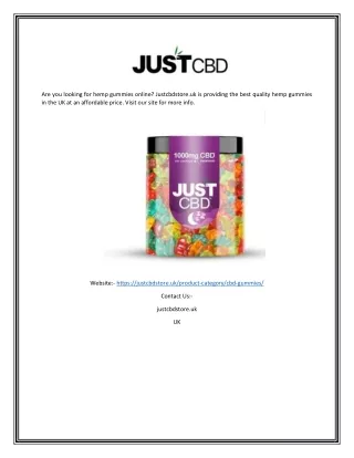 are you looking for hemp gummies online