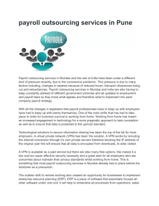 payroll outsourcing services in pune
