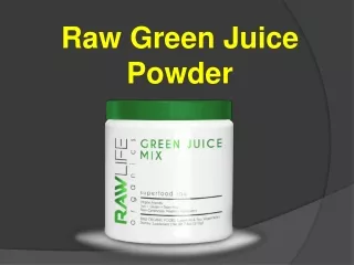 Raw Green Juice Powder
