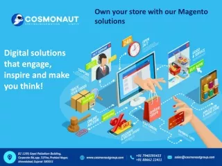 Own your store with our magento solutions