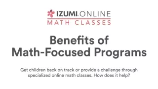 5 Benefits of Online Math Classes for Kids