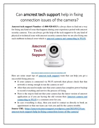 Smart tips to fix amcrest camera not connecting to Wi-Fi.