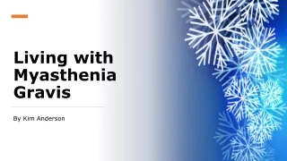 living with myasthenia gravis