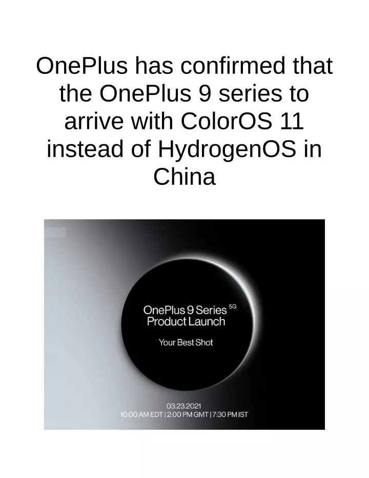 oneplus has confirmed that the oneplus 9 series