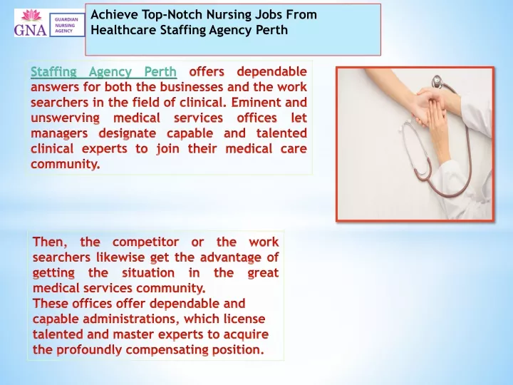 achieve top notch nursing jobs from healthcare