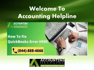 Best ways to Fix QuickBooks Error H505