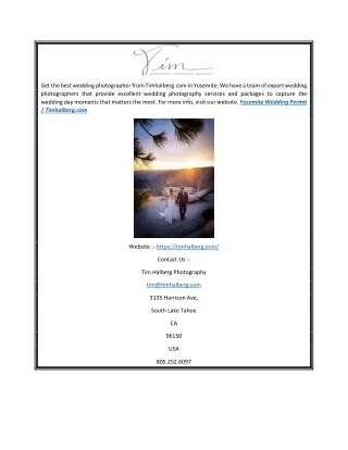 Yosemite Wedding Permit | Timhalberg.com