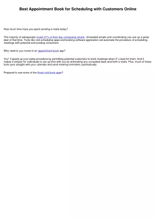 best appointment book for scheduling with