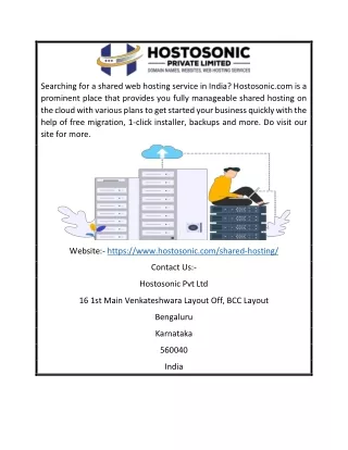 searching for a shared web hosting service