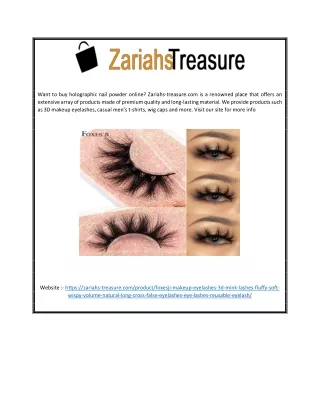 Buy 3D Makeup Eyelashes Online | Zariahs-treasure.com