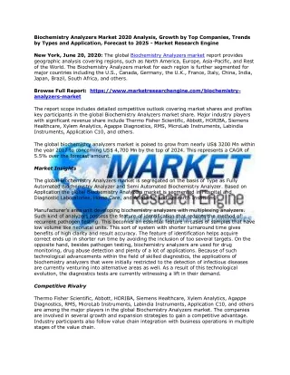 biochemistry analyzers market 2020 analysis