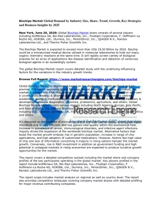 biochips market global demand by industry size
