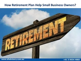 how retirement plan help small business owners
