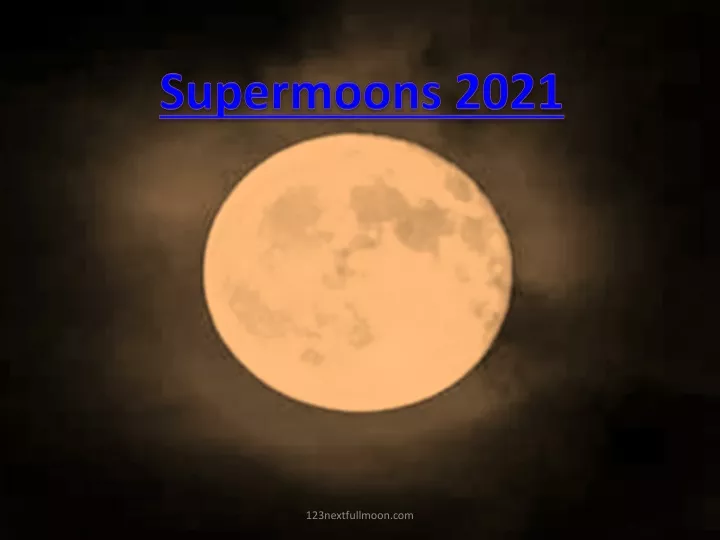 supermoons 2021