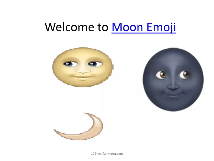 welcome to moon emoji