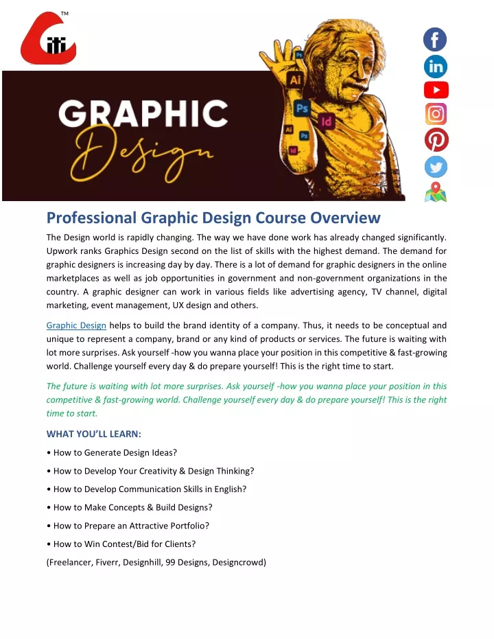 professional graphic design course overview