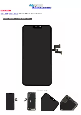 IPHONE X LCD SCREEN & DIGITIZER (AFTERMARKET)