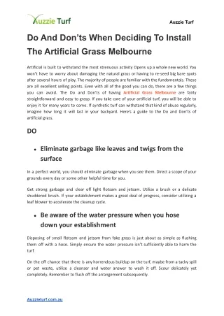auzzie turf