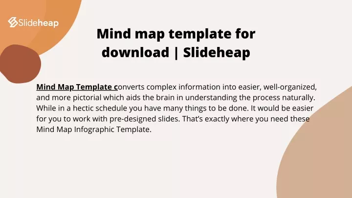 mind map template for download slideheap