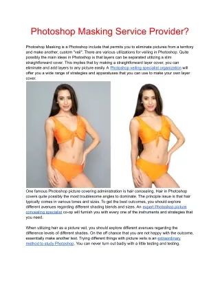 photoshop masking service provider