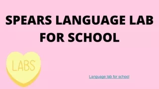 Language lab Software for School