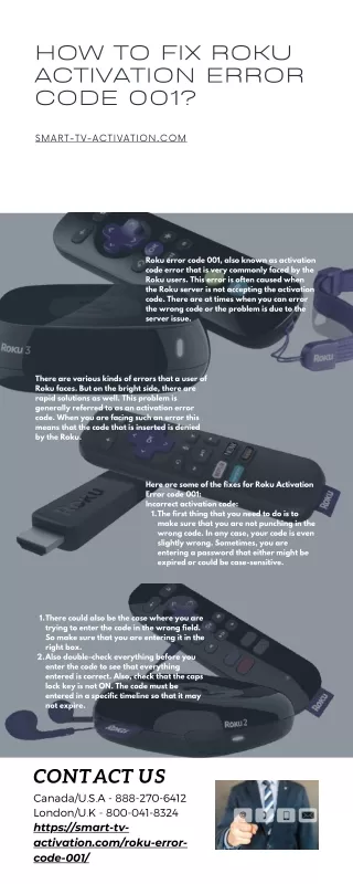 how to fix roku activation error code 001
