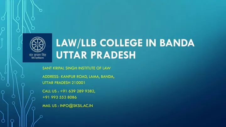 law llb college in banda uttar pradesh