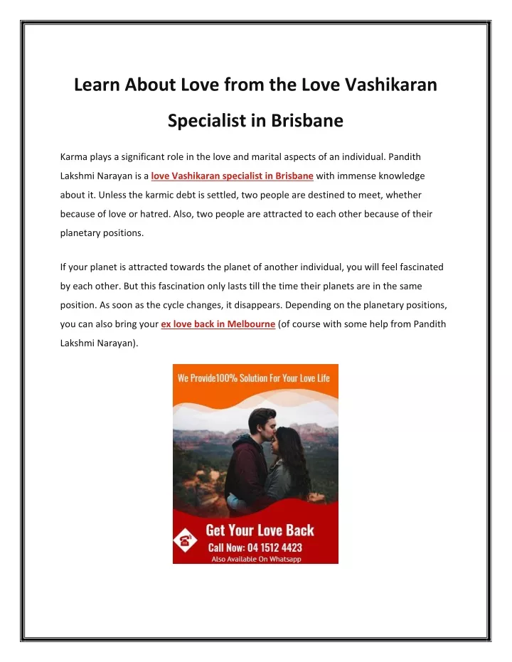 learn about love from the love vashikaran